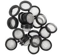 SHINEOFI 30 pièces Rondelles de Joint Caoutchouc avec Filtre Acier Inoxydable pour Tuyau Arrosage Joints Étanches Anti-Fuite pour Robinet et Accessoires de Remplacement Pratiques et