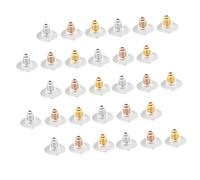 SHINEOFI 300 Pièces Accessoires Boucles Oreilles Diy Bouchons Oreille Or et Rose Doré Fermoirs Pratiques pour Création Bijou
