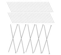 SHINEOFI 300 Pièces Tiges Plates Acier Inoxydable pour Bijoux DIY Épingles à Perles Métalliques avec Tête Ronde Accessoires Artisanaux pour Colliers Bracelets Boucles Oreilles