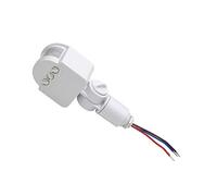 SHINEOFI 30w Capteur Pir Contrôleur De Lumière De Mouvement Rayonnement Thermique Distance De Détection à Angle Degrés Temporisation Réglable Compatible Led