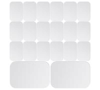 SHINEOFI 36 Pièces Plaque Métallique Adhésive Fine pour Téléphone Portable Compatible Support Magnétique Voiture avec Film Autocollant Robuste et Facile à Installer