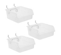 SHINEOFI 3pièces Boîte De Rangement Plastique Pour Panneau Perforé Organisateur De Bricolage Antistatique Pour Outils Garage Et Atelier Contenant Accessoires Divers