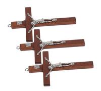 SHINEOFI 3pièces Lot De Pendentifs Croix De Jésus Breloques Suspendues Décoration Spirituelle Ornements De Foi Pour Bijoux Et Prières