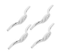 SHINEOFI 4 Ensembles Crochet Taquet Cordon Store Alliage de Zinc Support Sécurisé pour Stores Enrouleur de Cordon Compact pour Maison et Bureau Compatible Universellement