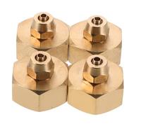 SHINEOFI 4 Ensembles GHT Filetage Femelle vers Adaptateur pour Tuyau de Jardin Connecteur Cuivre et Plastique Résistant Aux Intempéries Raccord Réparation Tuyau pour Jardin Balcon et Patio