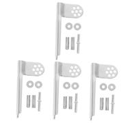SHINEOFI 4 Ensembles Hinge de Remplacement pour Réfrigérateur de Charnière de Porte de Congélateur de Réparation Matériau Durable et Haute Résistance Compatible avec Divers Modèles de