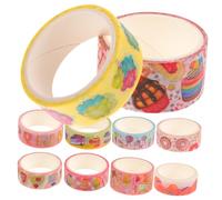 SHINEOFI 4 Ensembles Rubans Washi Décoratifs Autocollants Pour Album De Nourriture Scrapbooking Et Projets Créatifs 10 Rouleaux*4
