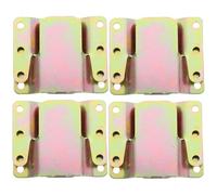 SHINEOFI 4 Jeux de Connecteurs pour Canapé D’Angle Vis de Fixation Pièces de Rechange Métalliques Solide pour Meubles Supports Robustes pour Assemblage de Canapés Sectionnels Usage