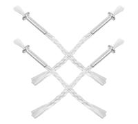 SHINEOFI 4 Mèches en Coton et Fer pour Lampe à Pétrole Mèches de Lampe de Bouddha Compatibles Cire de Paraffine 4 Pièces pour Lanterne à Huile Éclairage Extérieur Jardin Terrasse Porche