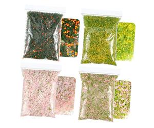 SHINEOFI 4 Paquets Feuillage pour Maquettes DIY Fougères Multicolores pour Dioramas Accessoires de Modélisme Architectural Matériaux de Décoration Miniature