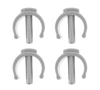 SHINEOFI 4 Pièces Accessoire pour Canne de Marche en Abs et Acier, Pince C Forme Moderne pour Verrouillage Facile, Remplacement Goupille pour Béquilles et Marche, Usage Polyvalent