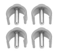 SHINEOFI 4 Pièces Accessoires Déambulateurs Facile Acier et Installation de C Compatible de Pince en Abs pour Cannes Marche pour Usage Polyvalent