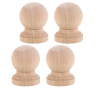 SHINEOFI 4 Pièces Balustres en Bois Massif pour Décoration de Meubles, Style Européen Classique, Structure à Petites Colonnes Romaines, pour Décoration et Bricolage