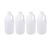 SHINEOFI 4 Pièces Bidon D’un Gallon 1l en Plastique avec Couvercle à Vis | Poignée Ergonomique, Structure Renforcée, Empilable et Étanche, Usage Atelier Quotidien, Stockage Logistique Dense
