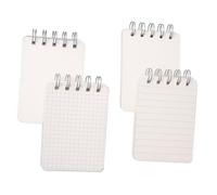 SHINEOFI 4 pièces Bloc-notes Indexé avec Spirale Cartes Étudiantes à Lignes Points Quadrillage et Petit Carnet Pratique pour Bureau École et Maison