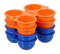 SHINEOFI 4 Pièces Boîte à Œufs Portable Plastique Conteneur à Œufs de Rangement pour Camping et Voyages Facile à Nettoyer