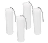 SHINEOFI 4 Pièces Boîte de Rangement pour Pinceaux en Plastique Compartiments Superposés, Base Pliable et Anneau Suspendu, pour Peinture et Cours D'art