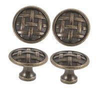 SHINEOFI 4 Pièces Bouton de Meuble Ancien de Poignées de Porte Vintage pour Armoires et Meubles Design Élégant et Durable pour Cuisine Salle de Bain et Rangement