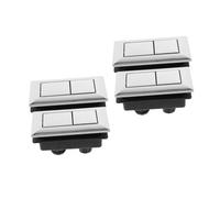 SHINEOFI 4 pièces Bouton Poussoir Chasse Eau Wc Abs Durable et Facile à Installer pour Réservoir de Compatible Maison et Style Aléatoire