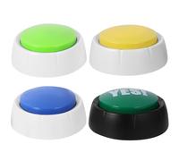 SHINEOFI 4 Pièces Boutons de Communication pour Chien à Enregistrement