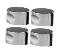 SHINEOFI 4 pièces Boutons de Réchaud Zinc pour Cuisinière à Gaz Compatible Plaque de Cuisson Résistants Corrosion Haute Température Remplacement Facile des Commandes de Gaz