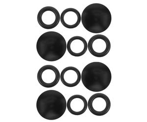 SHINEOFI 4 Pièces Cache-poussière pour Pédalier de Vélo en Alliage D'aluminium Noir, Résistant à l'usure, Adapté aux Manivelles de 21-23mm pour Vélo de Montagne et Route