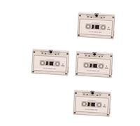SHINEOFI 4 Pièces Carte de Vœux Enregistrable avec Cassette Musicale Enregistrement Vocal Secondes Carte Anniversaire Personnalisable pour Famille et
