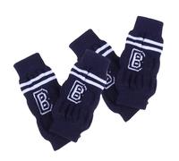SHINEOFI 4 Pièces Chaussettes Tricotées pour Chien Protectrices des Coudes en Polyester, Confortables et Faciles à Nettoyer, Adaptées pour Protéger Les Articulations Lors des Promenades