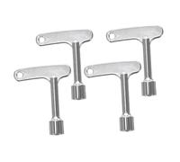 SHINEOFI 4 pièces Clé Triangle Ascenseur Multifonction pour Service Incendie et Armoires Électriques Durable et Polyvalente Compatible Élévateurs et Compteurs Eau