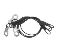 SHINEOFI 4 Pièces Cordon de Sécurité pour Haut-Parleur Line Array, Câble | Métal Argenté, Libération Rapide et Forte Résistance, pour Matériel de Scène et Équipement Audio
