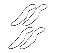 SHINEOFI 4 Pièces Courroies de Rechange Caoutchouc pour Platine et Cassette Résistantes et Silencieuses Kit de Maintenance Compatible avec Divers Lecteurs Audio