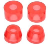 SHINEOFI 4 Pièces Coussinet Amortisseur pour Skateboard Bagues PU Rouge pour Trucks de Skateboard Activités de Skate et Park