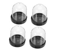 SHINEOFI 4 Pièces Couvercle Transparent de Décoration Cloche Protectrice en Plastique Protection Anti-poussière pour Micro Paysages Terrarium DIY Polyvalent 4pcs