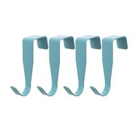 SHINEOFI 4 Pièces Crochets Organisateurs Pratiques en Acier Porte D'armoire pour Solides et Antidérapants pour Vêtements et Paquet Placard ou Entrée