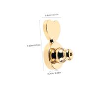 SHINEOFI 4 Pièces Earrings Lifters Backs Heart Shaped Droop Locking Backings For Women Valentine's Day Jewelry Accessories In And