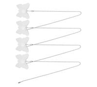 SHINEOFI 4 Pièces Extension Chaîne de Tirage Cristal pour Ventilateur Plafond Décoration Lumineuse Transparent pour Chambre Salon