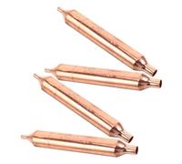 SHINEOFI 4 pièces Filtre Sécheur Cuivre pour Réfrigérateur Système de Refroidissement à Tube Unique Absorption Humidité Accessoire de Réparation pour Maintien de Fraîcheur Congélateur