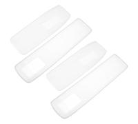 SHINEOFI 4 Pièces Housse de Protection Transparente pour Télécommande de Climatiseur et Appareil TV Matériau Souple et Résistant Protège Poussière et Rayures