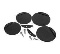 SHINEOFI 4 Pièces Kit de Réparation Clapet de Vidange de Bateau en Caoutchouc Noir, Installation Facile, Étanchéité Anti-Fuite pour Différents Types de Coques et Entretien Quotidien
