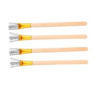 SHINEOFI 4 Pièces Kit Outils pour Poterie avec Brosse Fil Métallique Manche pour Sculpture et Texturation Précise de Argile pour Artistes et Ateliers de Modelage