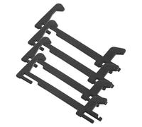 SHINEOFI 4 Pièces Loquet de Porte pour Micro-ondes Noir en Plastique Haute Résistance, Verrou de Sécurité Amélioré pour Réduire les Risques de Fuite et Assurer la Sécurité Cuisine