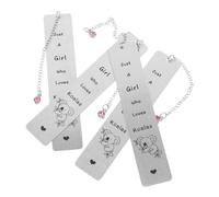 SHINEOFI 4 Pièces Marque Pages Animaux Acier Inoxydable pour Femmes Ensemble Élégant et Créatif Pages Métalliques Unique pour Graduation Amateurs de Lecture