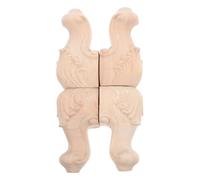 SHINEOFI 4 Pièces Meuble Sculpté Lot pour Table et Armoire Remplacement Durable et Décoratif Naturel