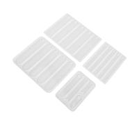 SHINEOFI 4 pièces Moules Silicone pour Résine Moules Rectangulaires pour Marque-pages DIY Modèles Variés pour Fabrication de Bijoux et Décoration Intérieure