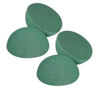 SHINEOFI 4 Pièces Mousse de Fleur Demi-sphère Verte en Résine pour | Base Stable à Structure Poreuse Dense, Facile à Couper Modeler, Usage Maison et Mariage