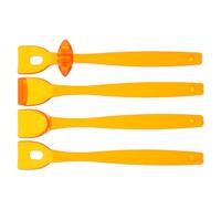 SHINEOFI 4 Pièces Outil de Thérapie Orale Motrice Ergonomique en Pp Orange, Facile à Tenir, pour Exercice Langue et Amélioration Clarté Parole Chez Garçon et Filles en Pratique Extérieure