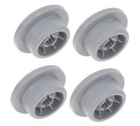 SHINEOFI 4 Pièces Rouleau pour lave-vaisselle les pièces roulettes de lave-vaisselle panier inférieur faible étagère roues de lave-vaisselle accessoire lave-vaisselle Plastique Gris