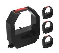 SHINEOFI 4 Pièces Ruban Encreur Noir Compatible pour Machines de Pointage et Enregistreurs de Temps, Plastique Solide, Installation Facile, Performance D'impression en Bureaux