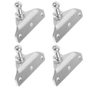 SHINEOFI 4 Pièces Support de Levage à Gaz en Fer Argenté avec Boulon à Rotule, Stabilité Renforcée et Installation Facile pour Armoires et Véhicules, Design Moderne Adapté aux Besoins de