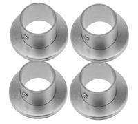 SHINEOFI 4 pièces Support Mural Robuste pour Tringle de Rideau Acier Inoxydable Flasques Rondes Épaisses avec Fixation Facile pour Penderie et Rangement Organisé